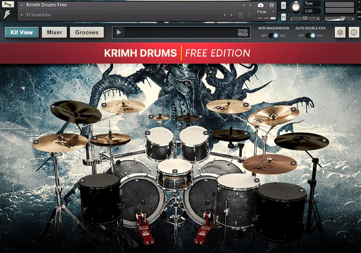 全新免费摇滚与金属鼓Krimh Drums（kontakt）-0mac